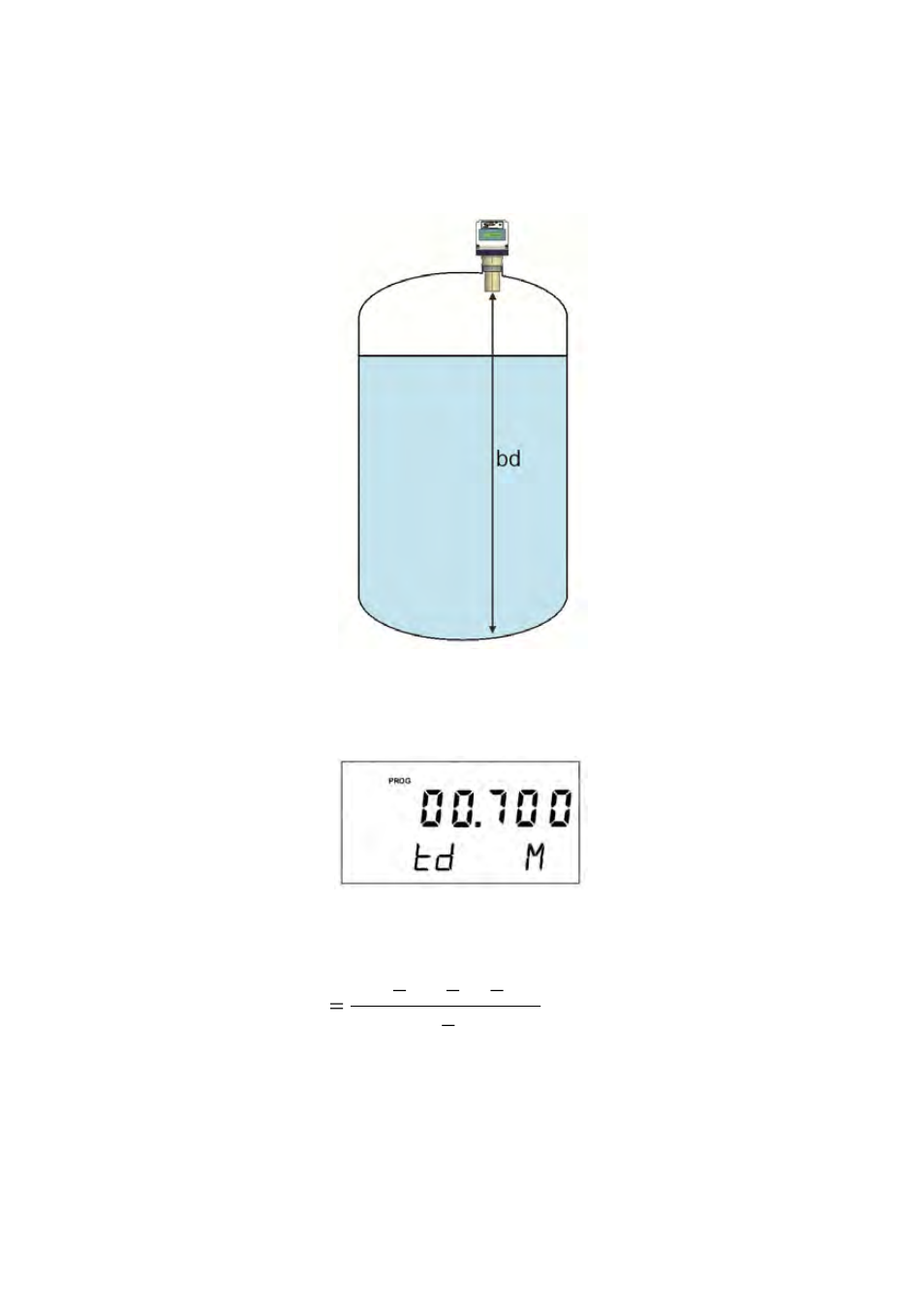 3 distance to the top of the vessel | Tecfluid LU Series User Manual | Page 15 / 28