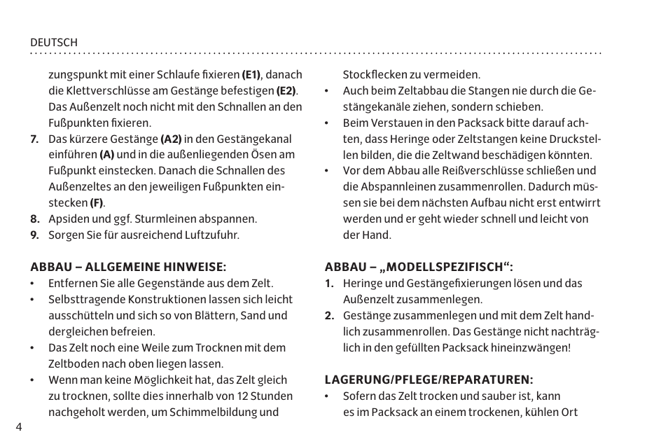 VAUDE Campo Family XT 5P User Manual | Page 11 / 59