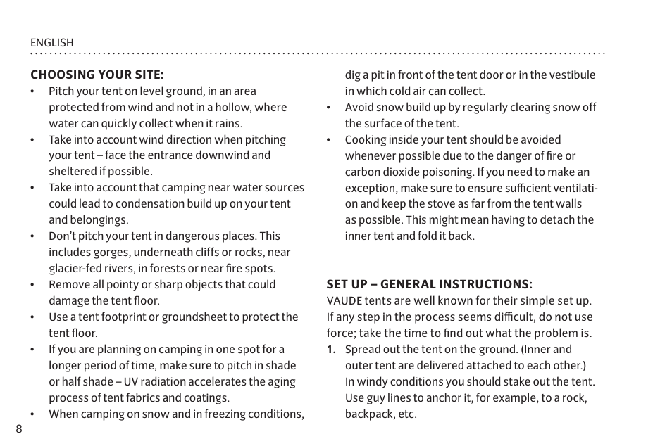 VAUDE Campo Family XT 5P User Manual | Page 15 / 59