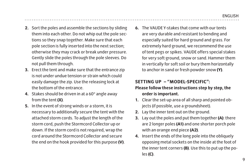 VAUDE Campo Family XT 5P User Manual | Page 16 / 59