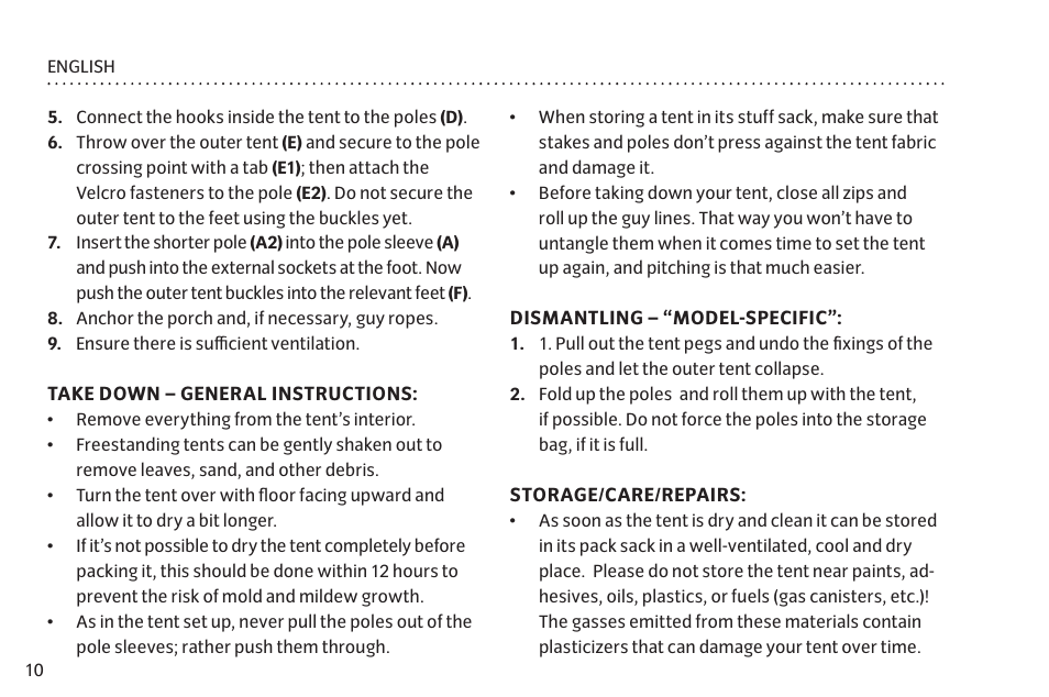 VAUDE Campo Family XT 5P User Manual | Page 17 / 59