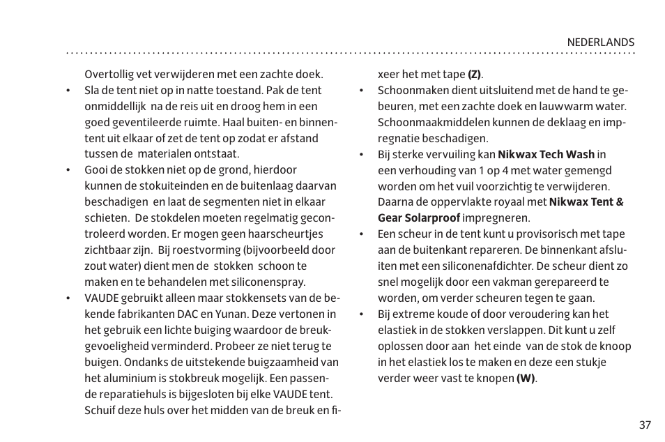 VAUDE Campo Family XT 5P User Manual | Page 44 / 59