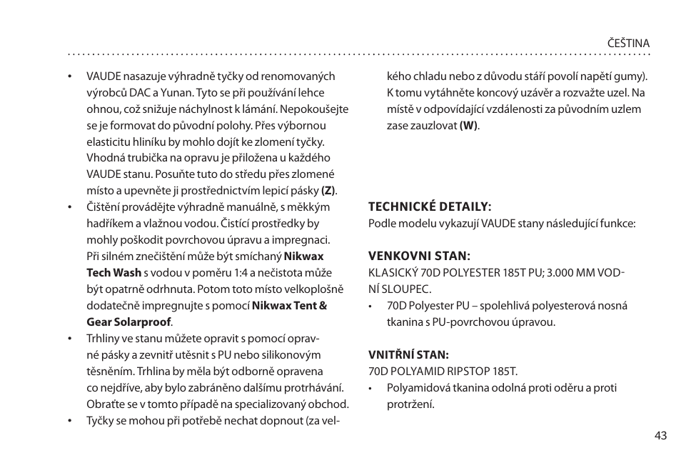 VAUDE Campo Family XT 5P User Manual | Page 50 / 59