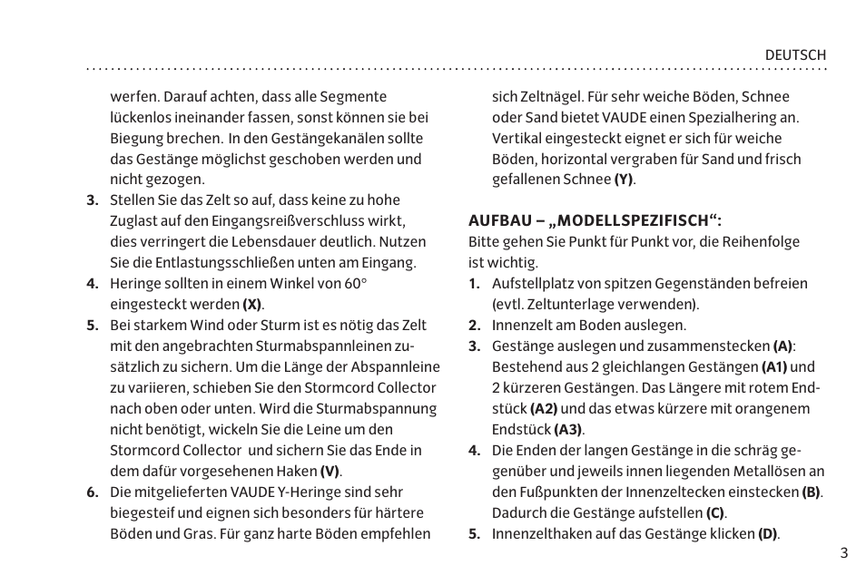 VAUDE Campo Casa XT 5P User Manual | Page 10 / 59