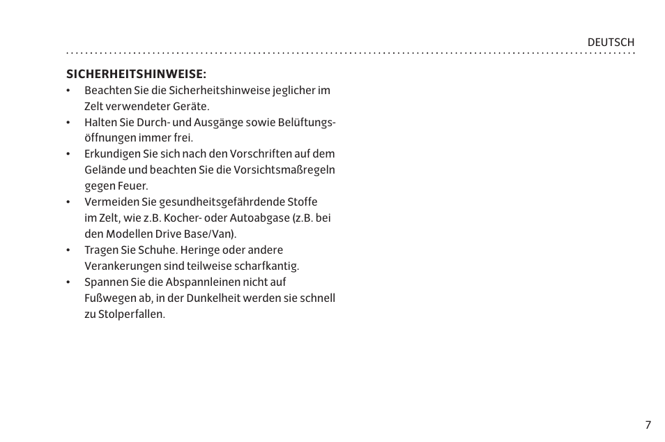 VAUDE Campo Casa XT 5P User Manual | Page 14 / 59