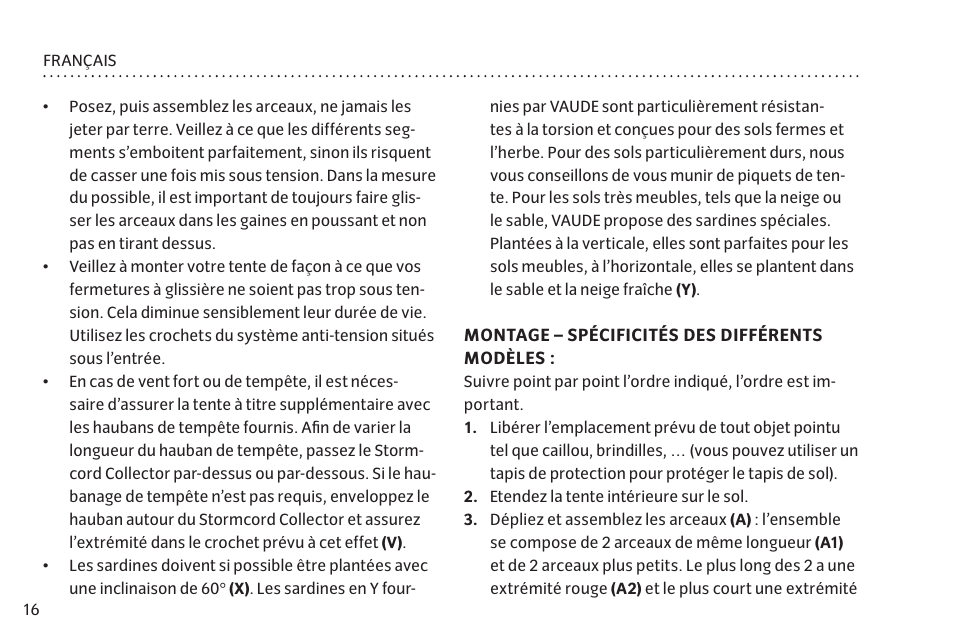 VAUDE Campo Casa XT 5P User Manual | Page 23 / 59