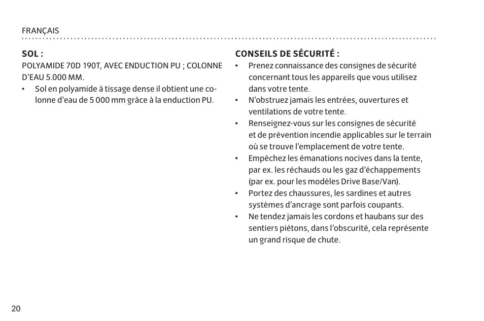 VAUDE Campo Casa XT 5P User Manual | Page 27 / 59