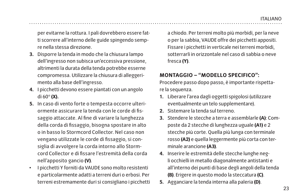 VAUDE Campo Casa XT 5P User Manual | Page 30 / 59