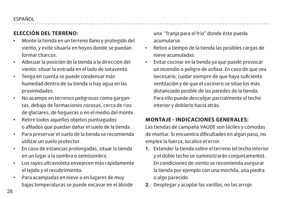 VAUDE Campo Casa XT 5P User Manual | Page 35 / 59