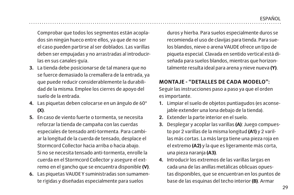 VAUDE Campo Casa XT 5P User Manual | Page 36 / 59