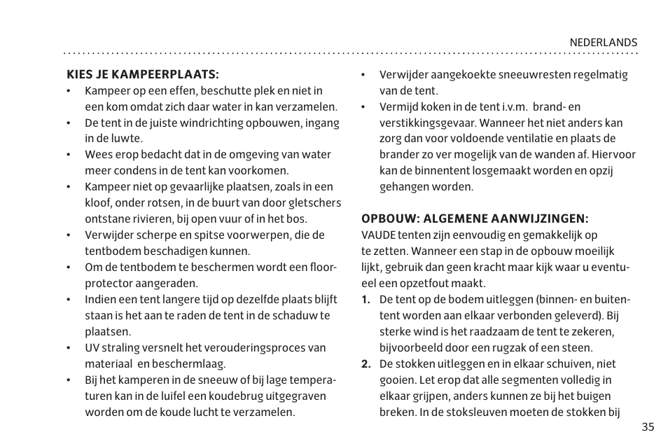 VAUDE Campo Casa XT 5P User Manual | Page 42 / 59