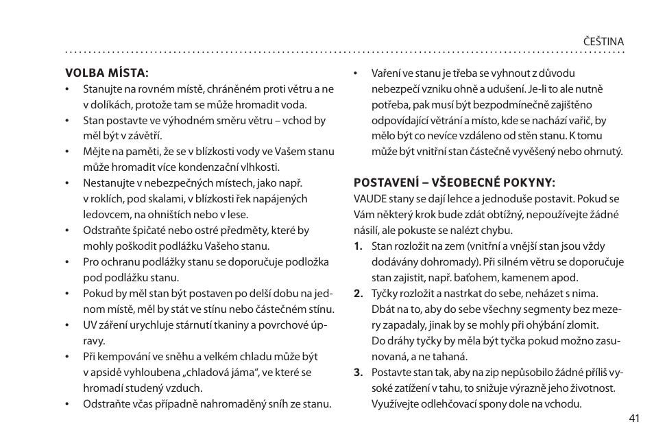 VAUDE Campo Casa XT 5P User Manual | Page 48 / 59