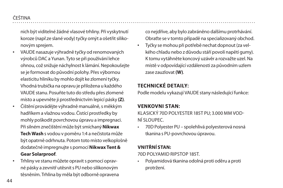 VAUDE Campo Casa XT 5P User Manual | Page 51 / 59