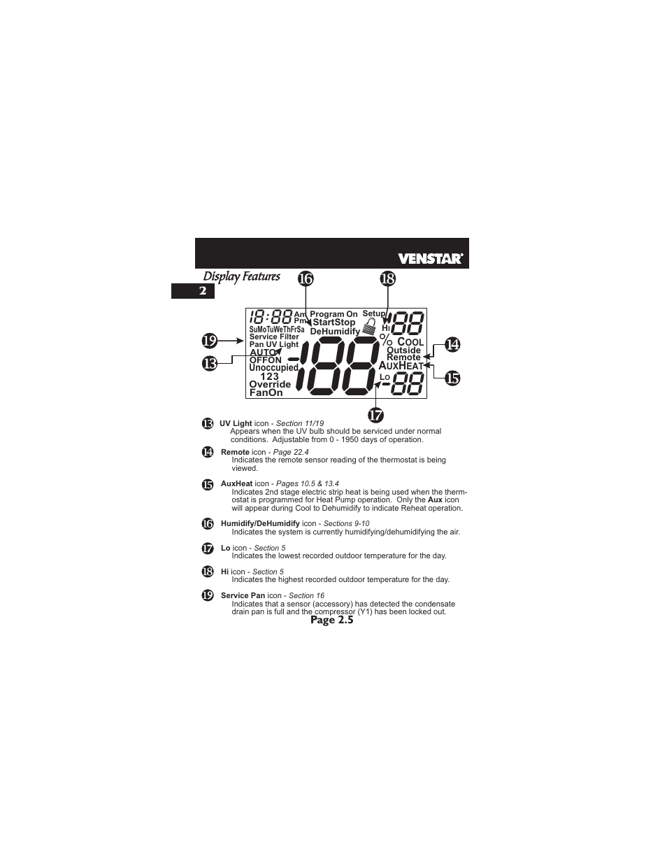 Venstar T2900 User Manual | Page 15 / 113