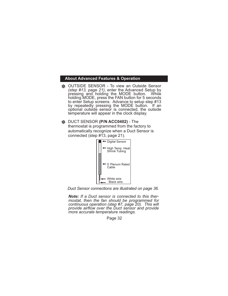 Venstar T1075 User Manual | Page 33 / 39