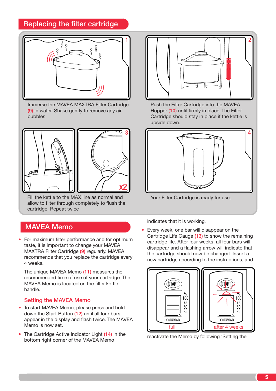 Replacing the filter cartridge | Viante CAF-20K Filter Kettle User Manual | Page 5 / 8