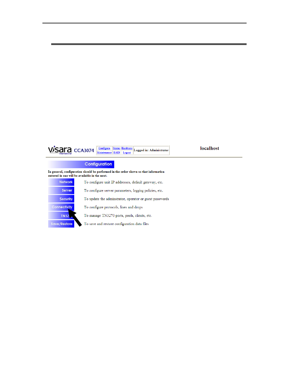 Chapter 4. escon/ficon cu configuration | Visara CCA-3074 Installation User Manual | Page 43 / 90