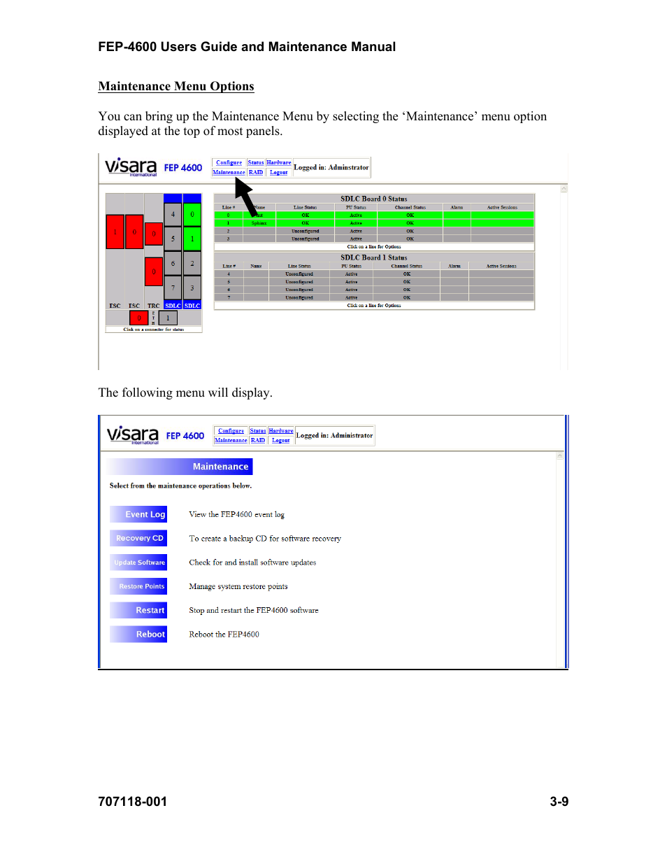 Visara FEP-4600 User Manual | Page 31 / 79