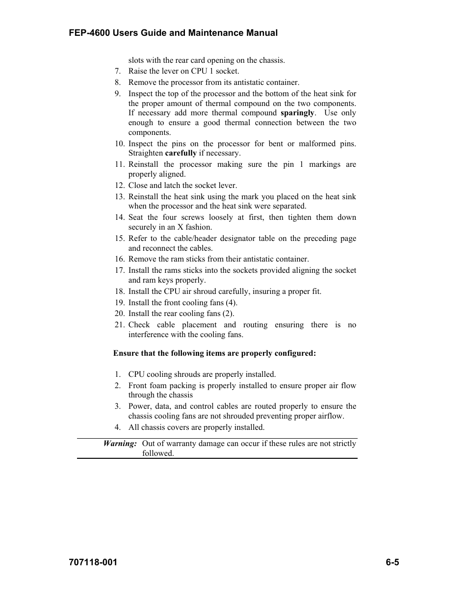 Visara FEP-4600 User Manual | Page 69 / 79