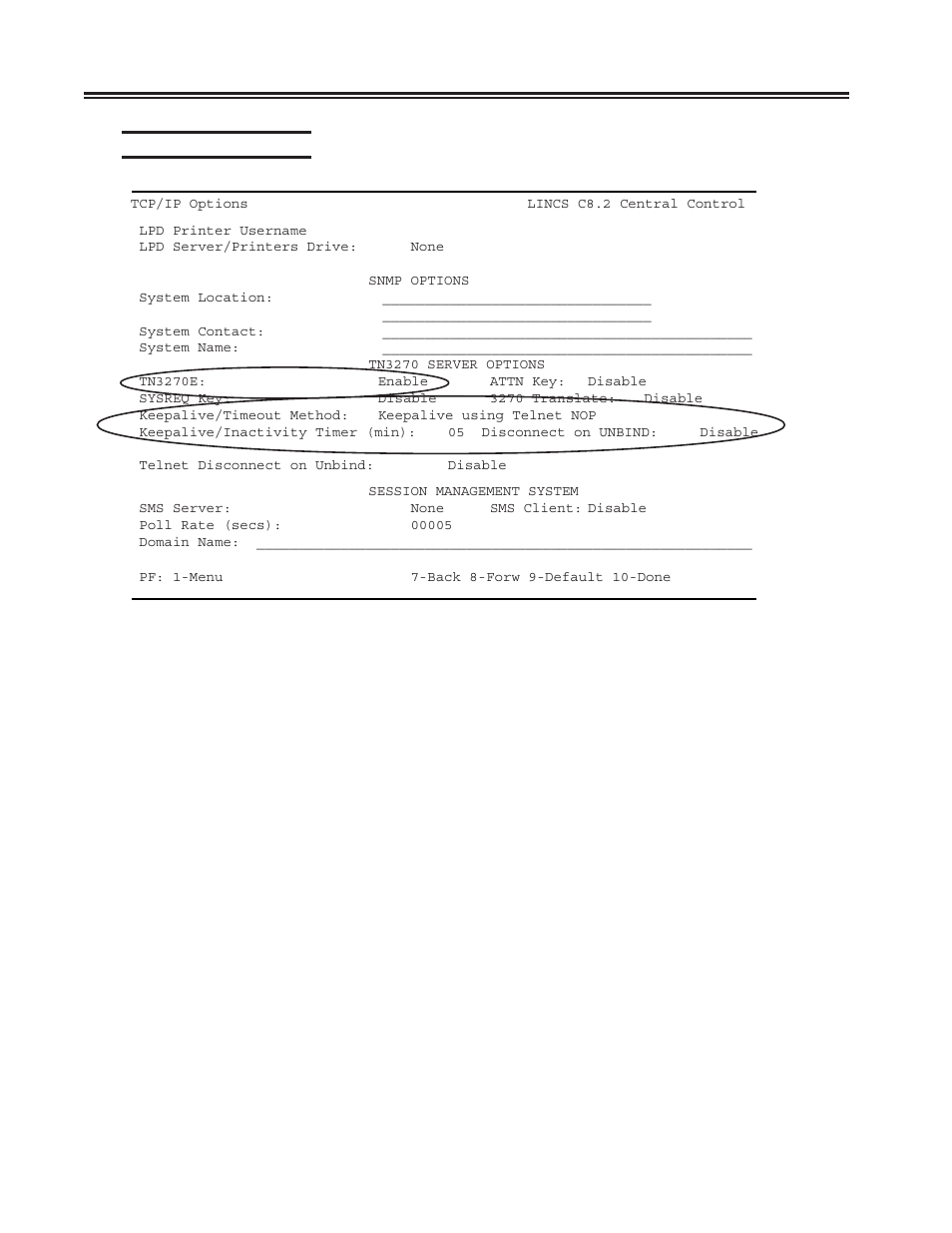 Tcp/ip options panel, 3270 host classes panel -17 | Visara SCON-20L Installation User Manual | Page 34 / 100