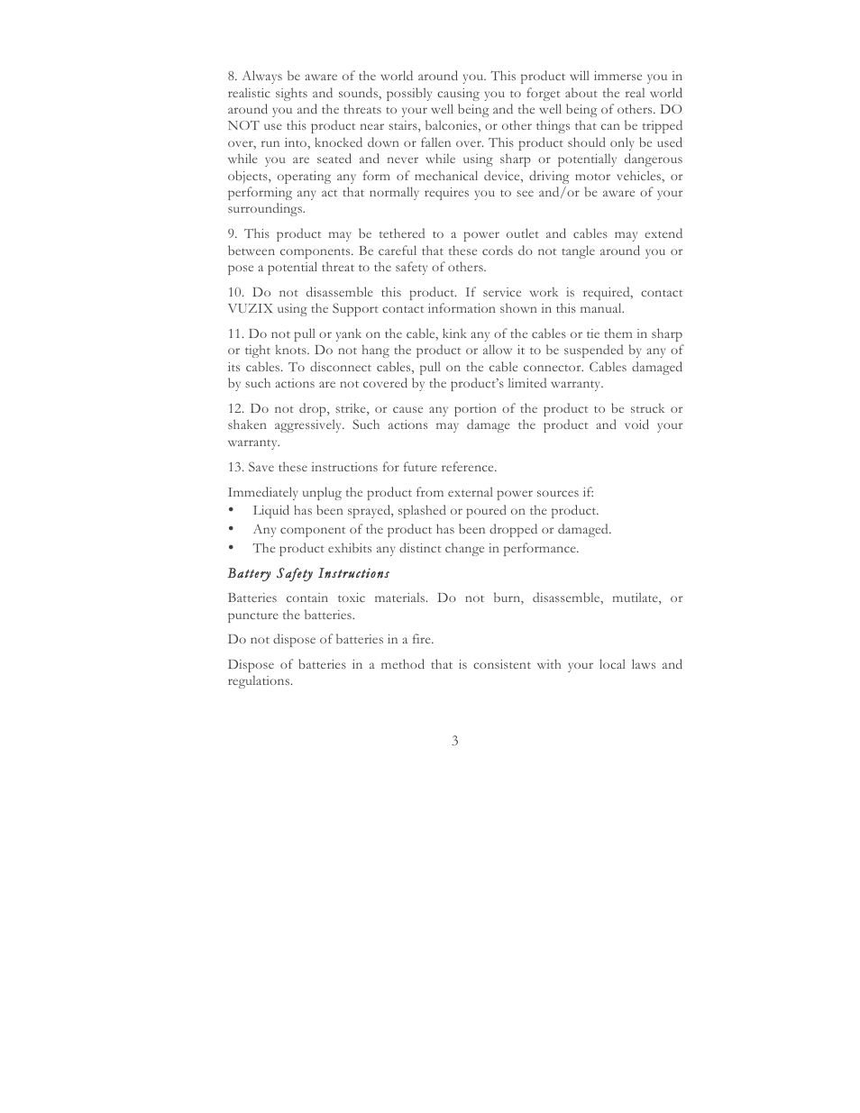 Vuzix STAR 1200 User Guide User Manual | Page 5 / 51