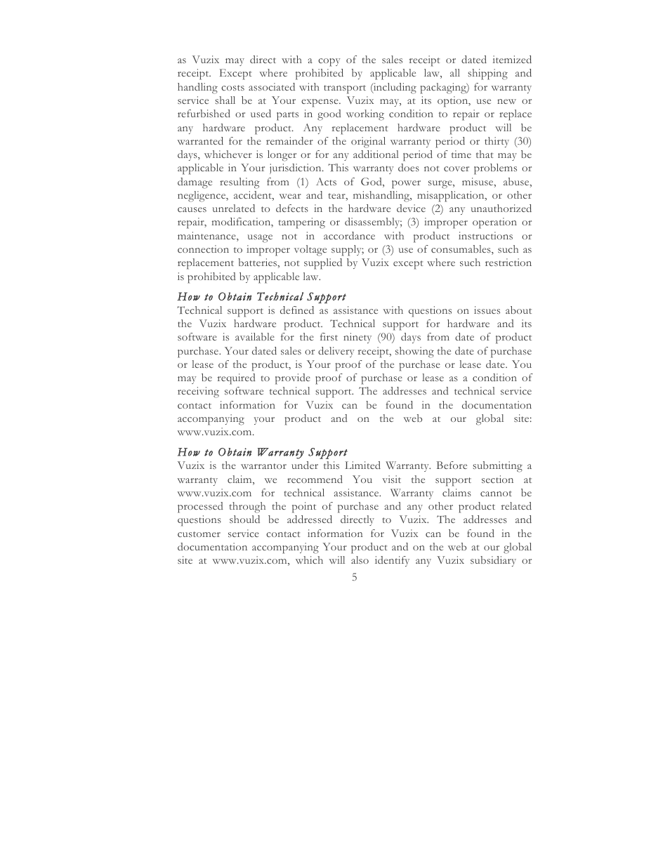Vuzix STAR 1200 User Guide User Manual | Page 7 / 51