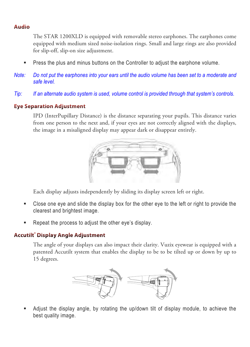 Vuzix STAR 1200XLD AR System User Guide User Manual | Page 16 / 43