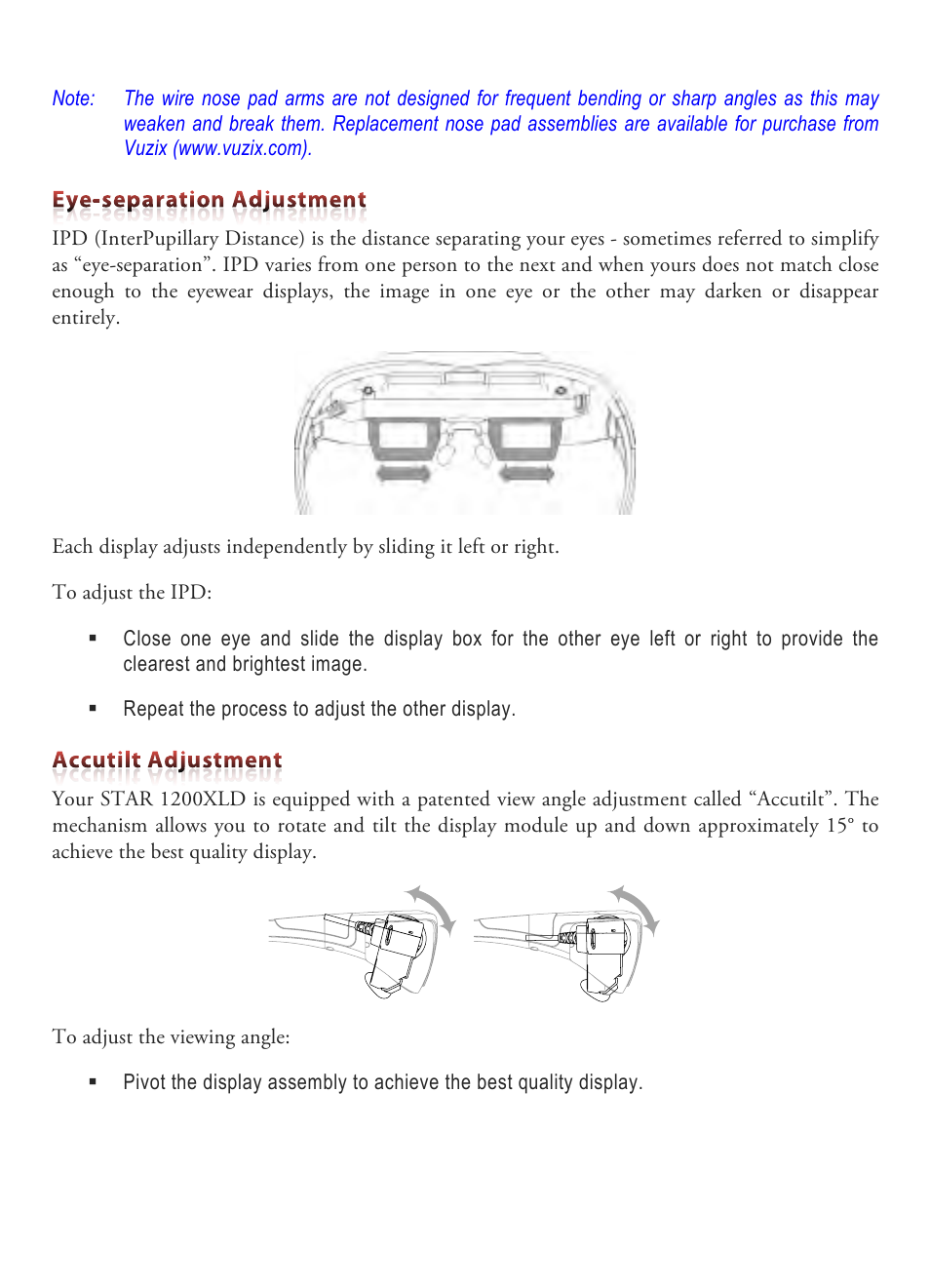 Vuzix STAR 1200XLD AR System User Guide User Manual | Page 27 / 43