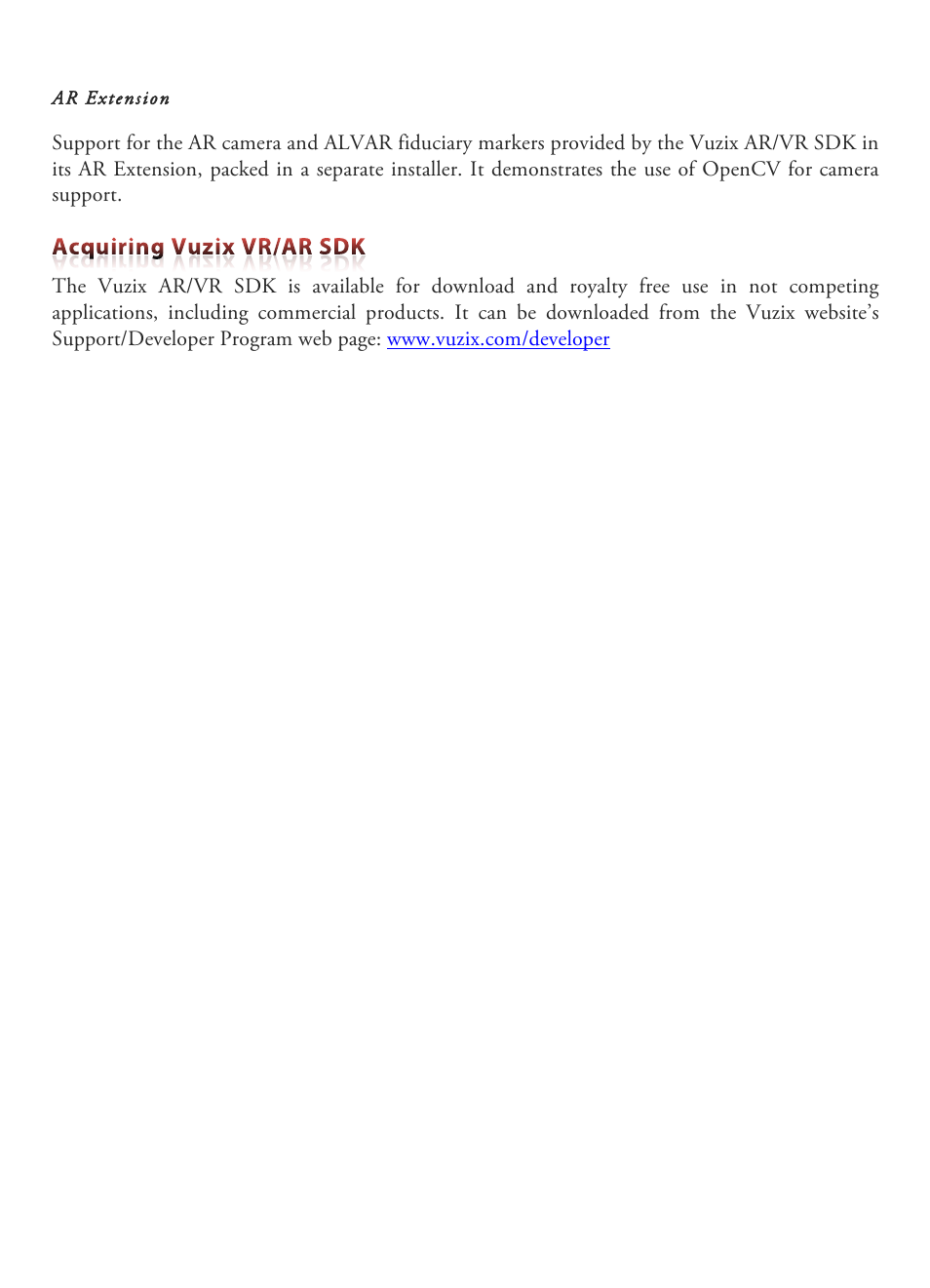 Vuzix STAR 1200XLD AR System User Guide User Manual | Page 37 / 43