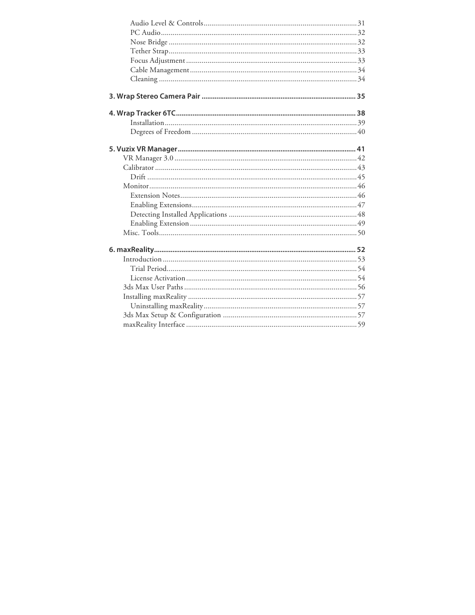 Vuzix Wrap 920AR User Manual | Page 3 / 101