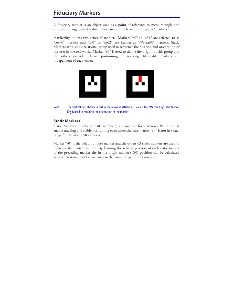 Fiduciary markers | Vuzix Wrap 920AR User Manual | Page 90 / 101