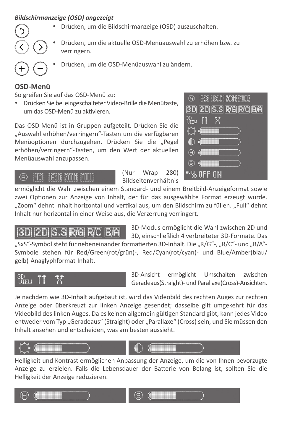 Vuzix Wrap Video Eyewear User Manual | Page 21 / 48