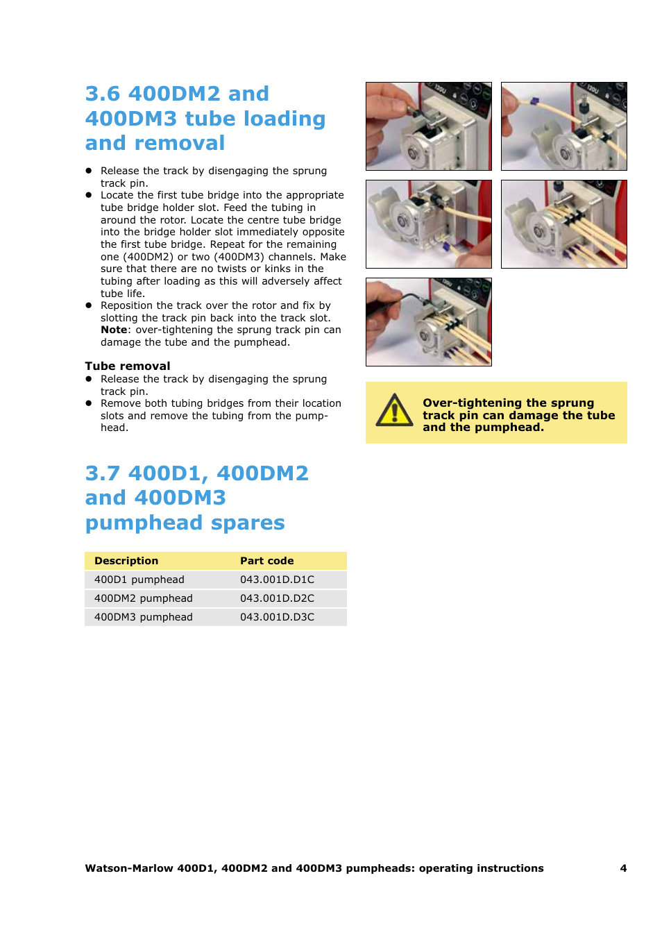 Watson-Marlow 120U/D1 User Manual | Page 32 / 36