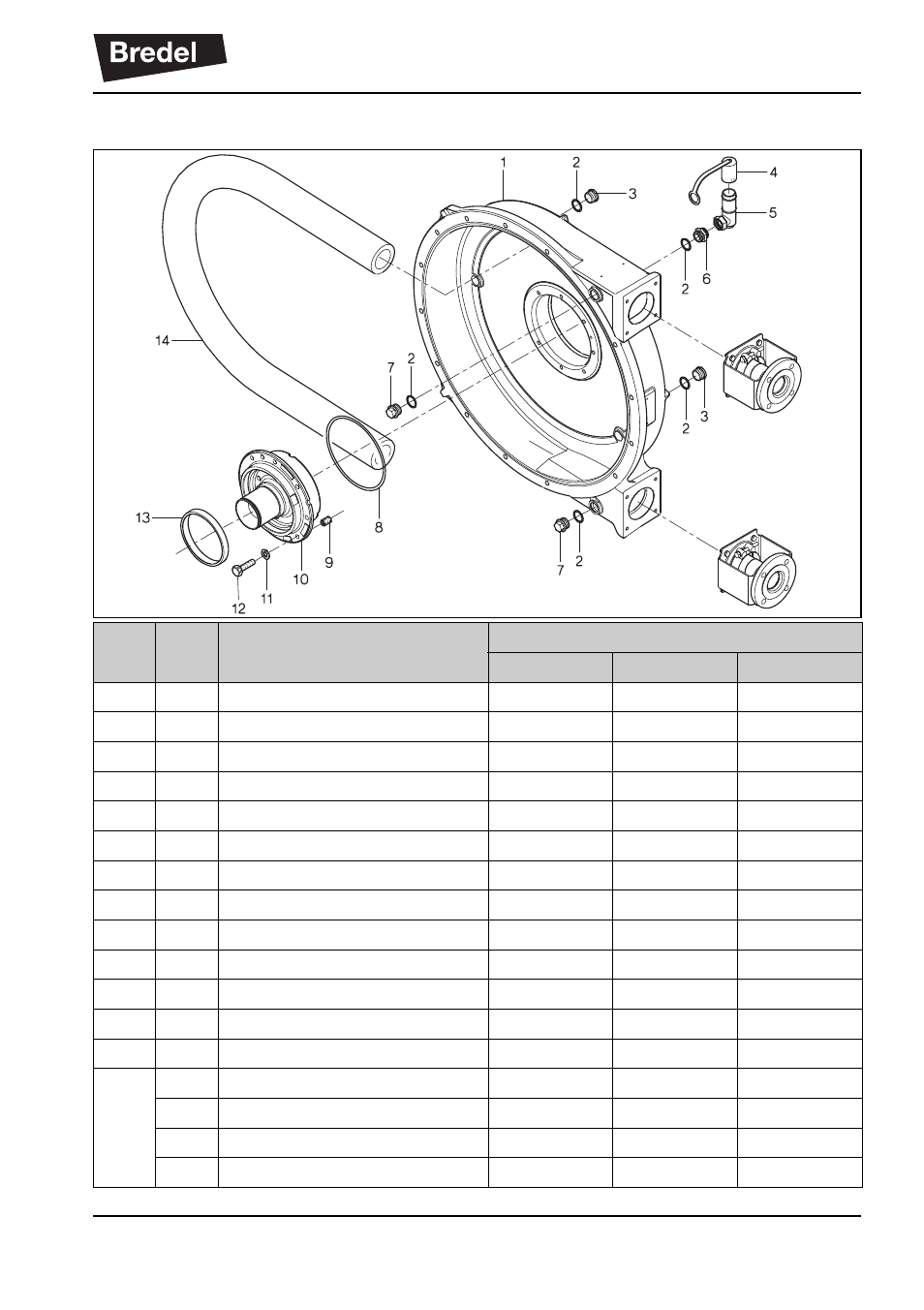5 pump housing assembly | Watson-Marlow Bredel 265 User Manual | Page 85 / 96