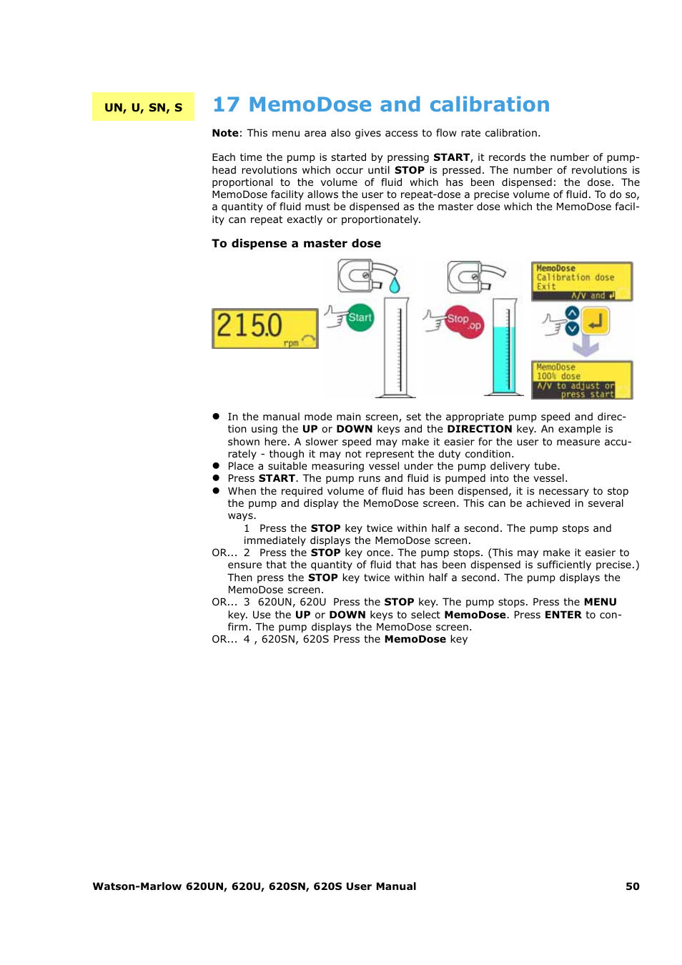 Watson-Marlow 620U User Manual | Page 50 / 100