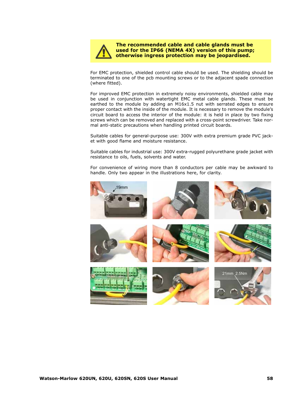 Watson-Marlow 620U User Manual | Page 58 / 100