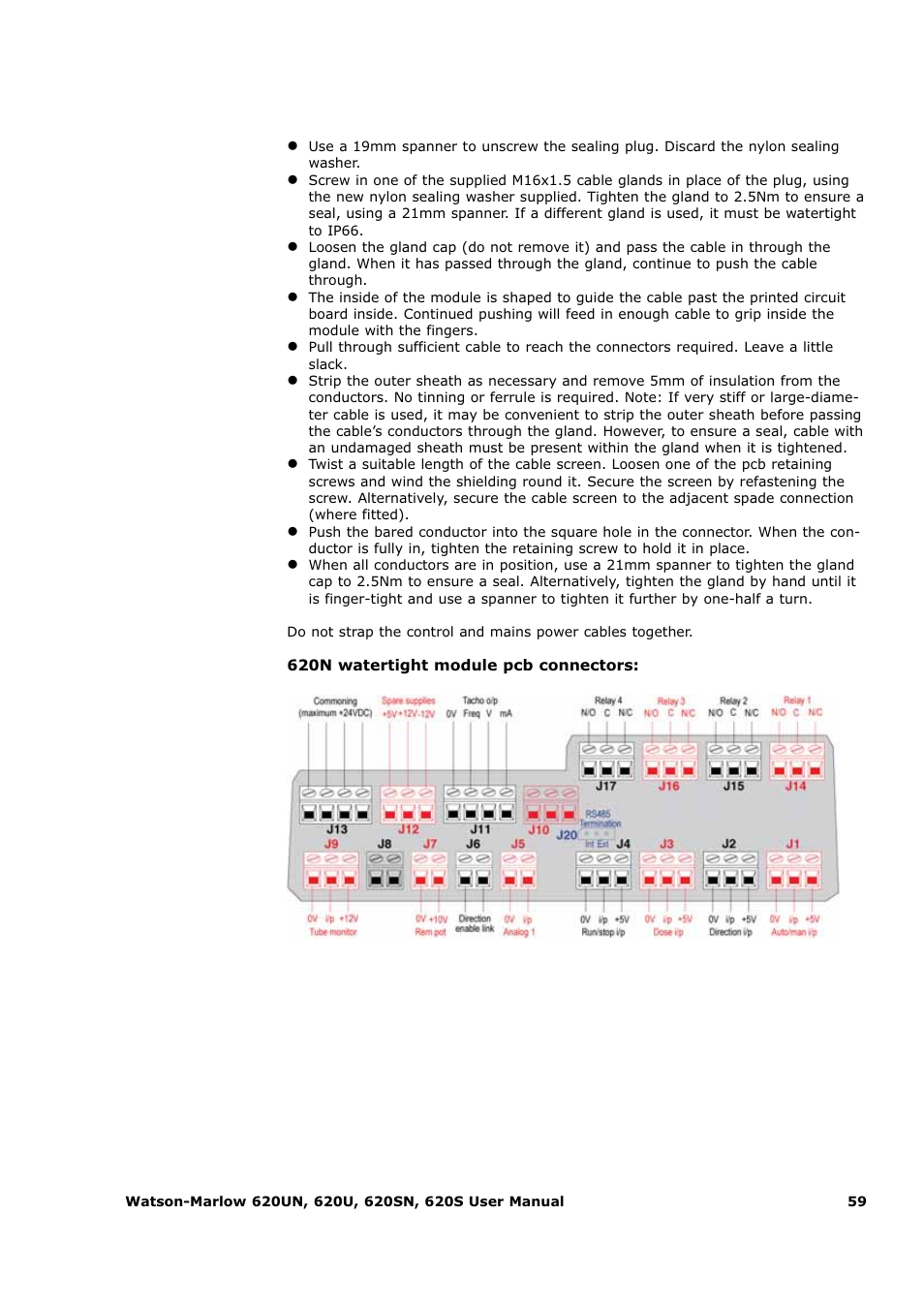 Watson-Marlow 620U User Manual | Page 59 / 100