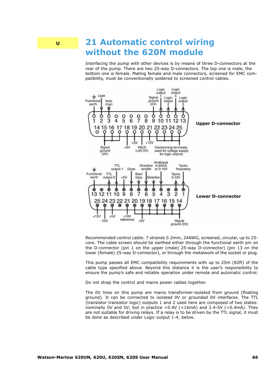 Watson-Marlow 620U User Manual | Page 66 / 100