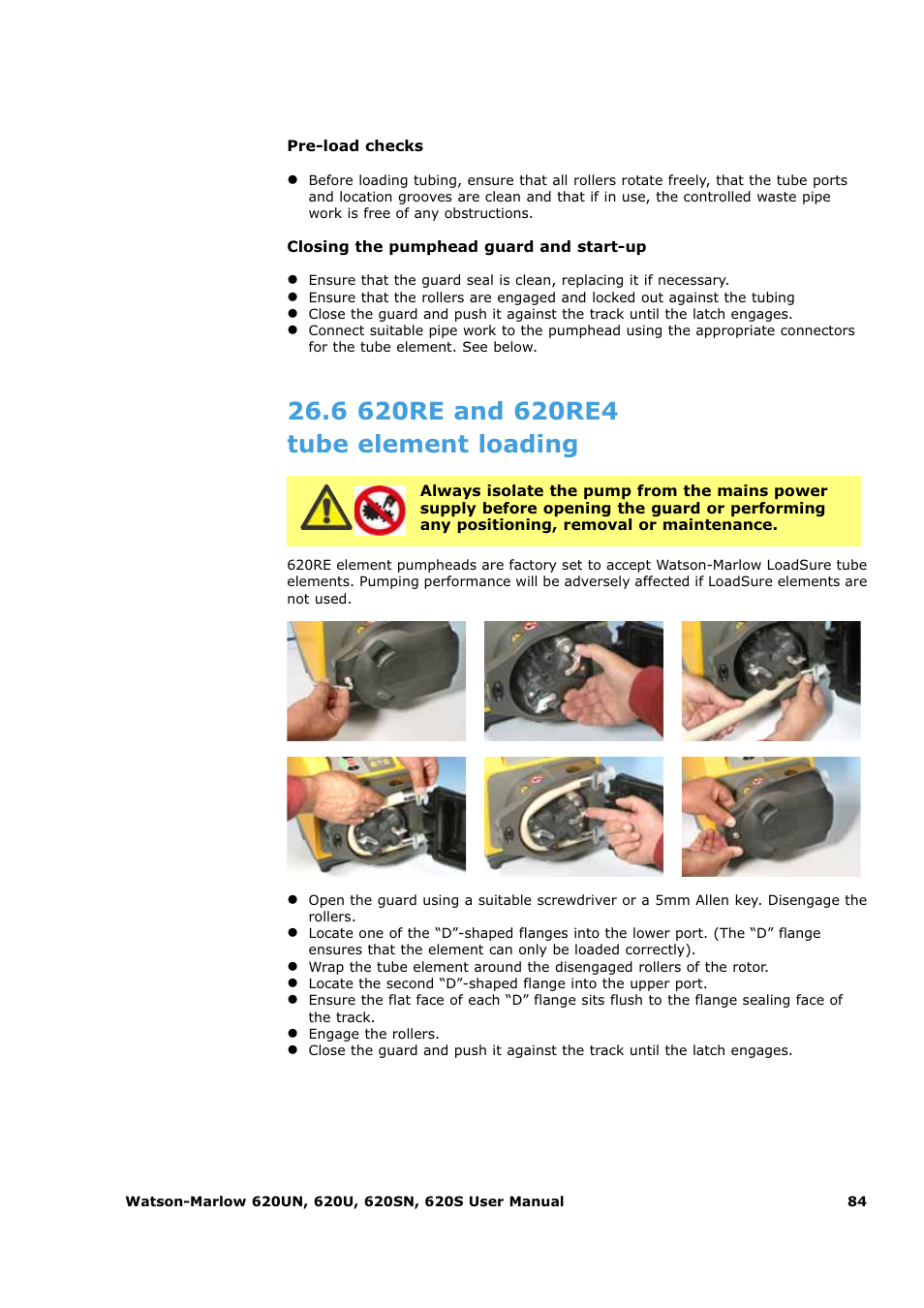 Watson-Marlow 620U User Manual | Page 84 / 100