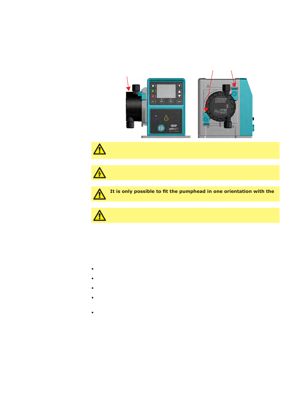 21 pumphead replacement | Watson-Marlow Qdos30 Universal User Manual | Page 69 / 78