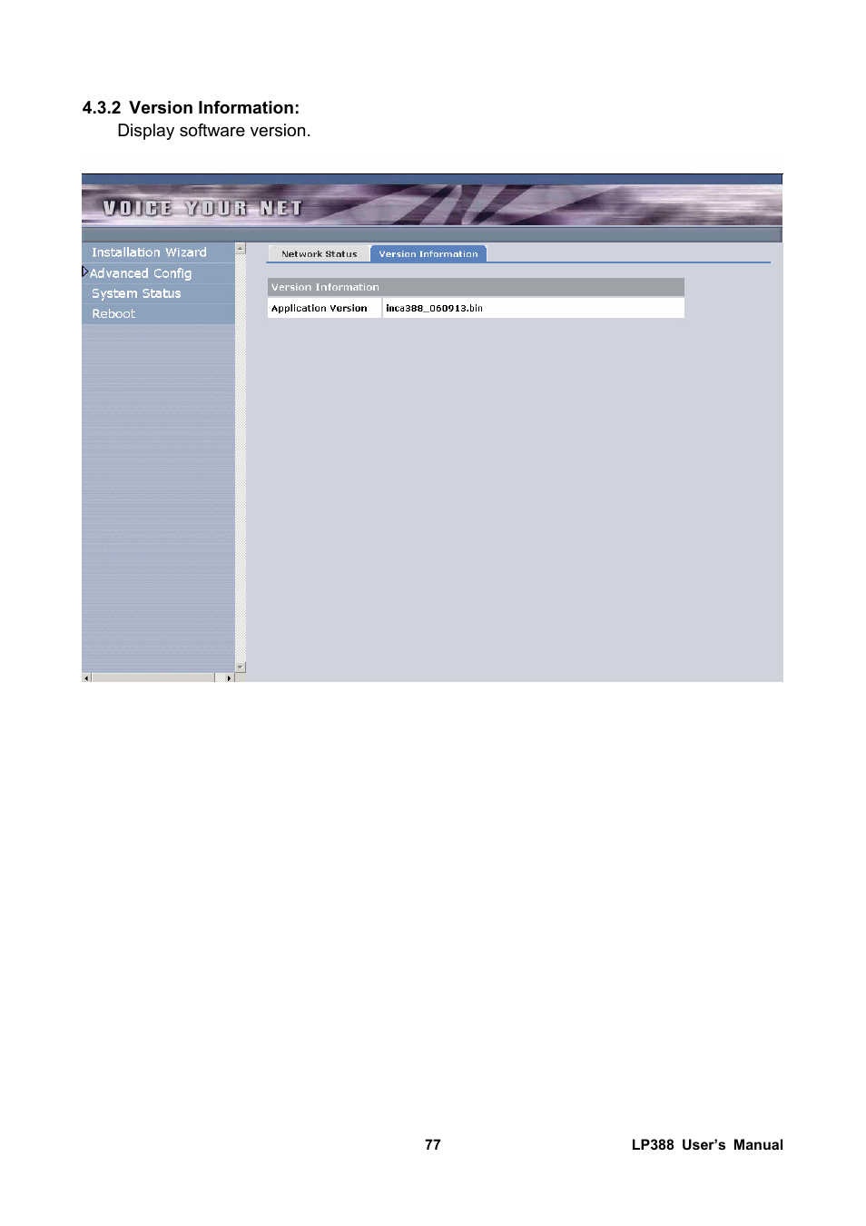2 version information | Welltech LP-388 Release 103 User Manual | Page 78 / 97