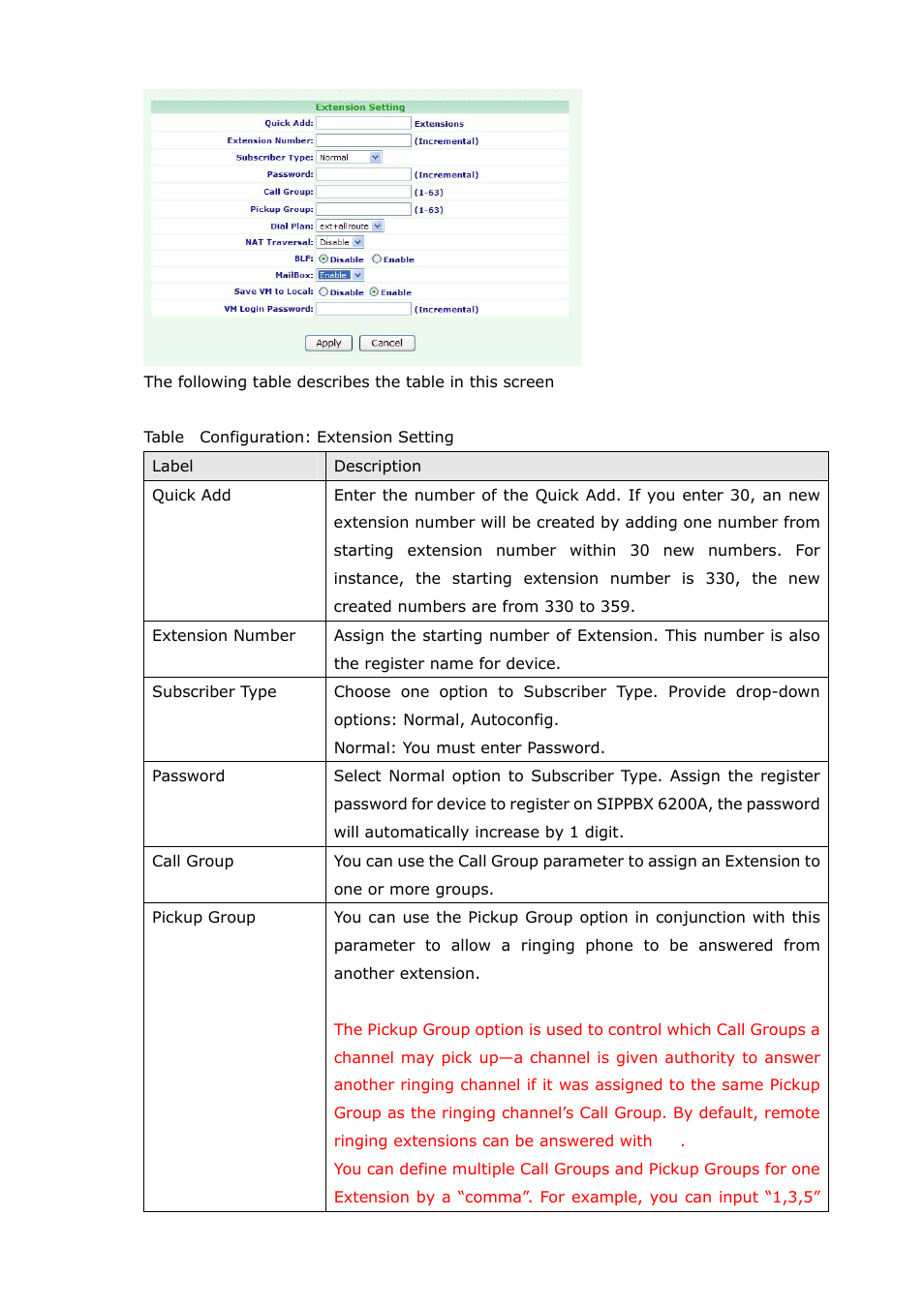 Welltech SIPPBX 6200A User Manual | Page 42 / 132