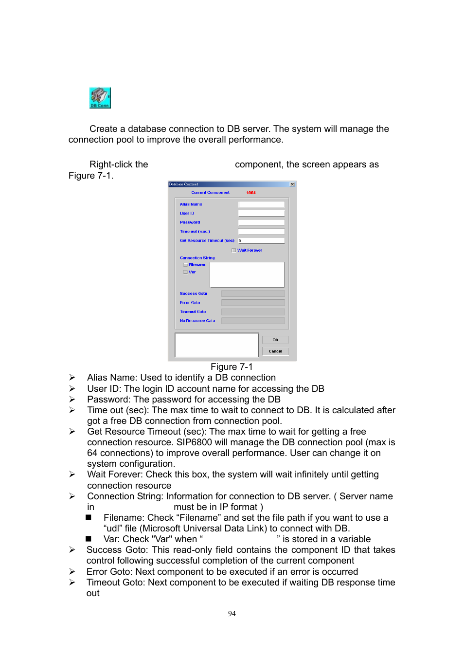 Chapter 7 database function | Welltech SIPIVR 6800GS V.2.1 User Manual | Page 95 / 129