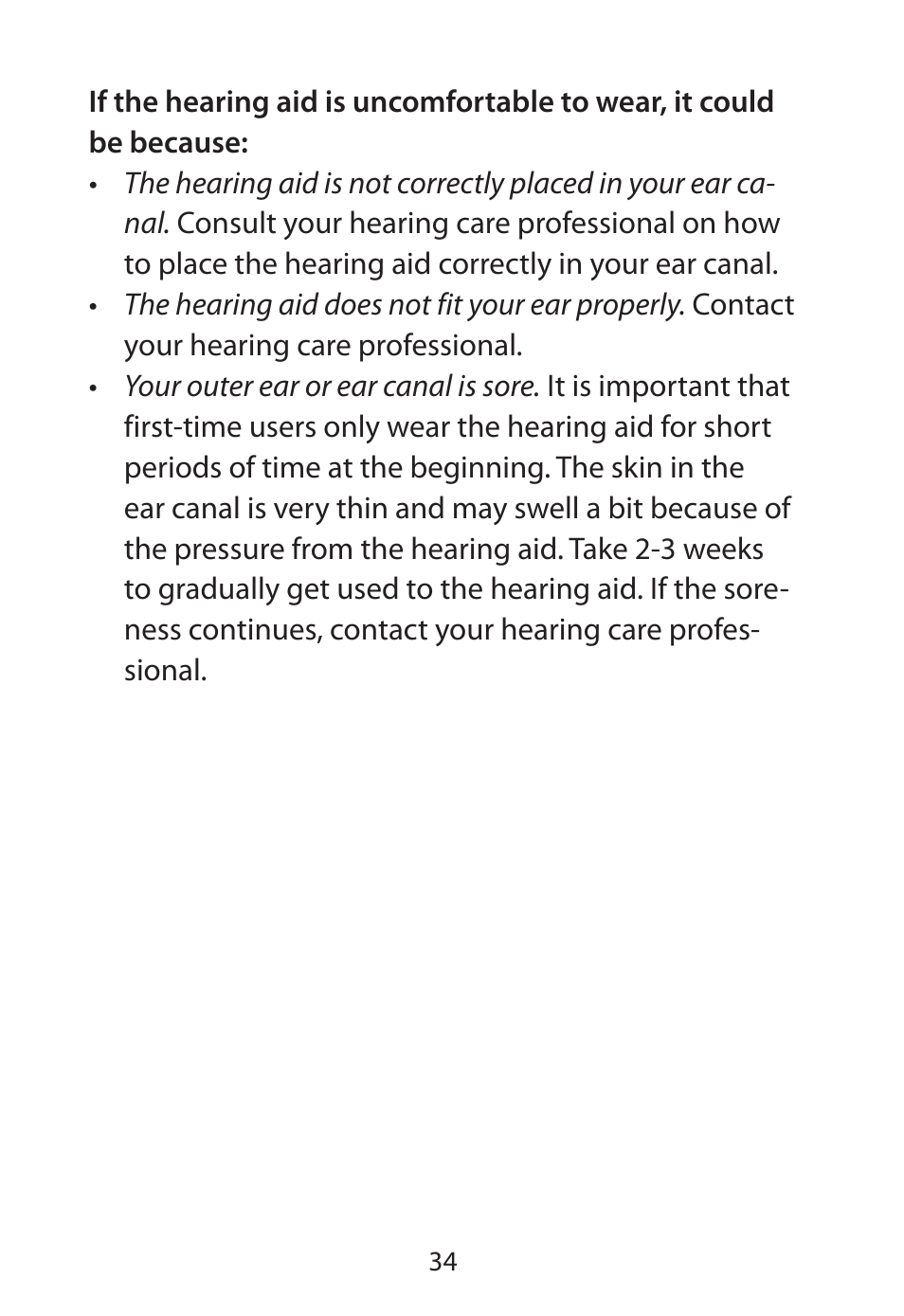 Widex RE-X User Manual | Page 34 / 36