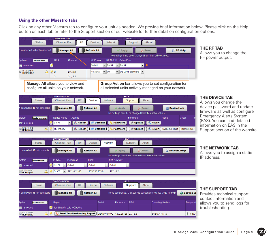 ZeeVee HDbridge 2380 (QAM) User Manual | Page 9 / 12