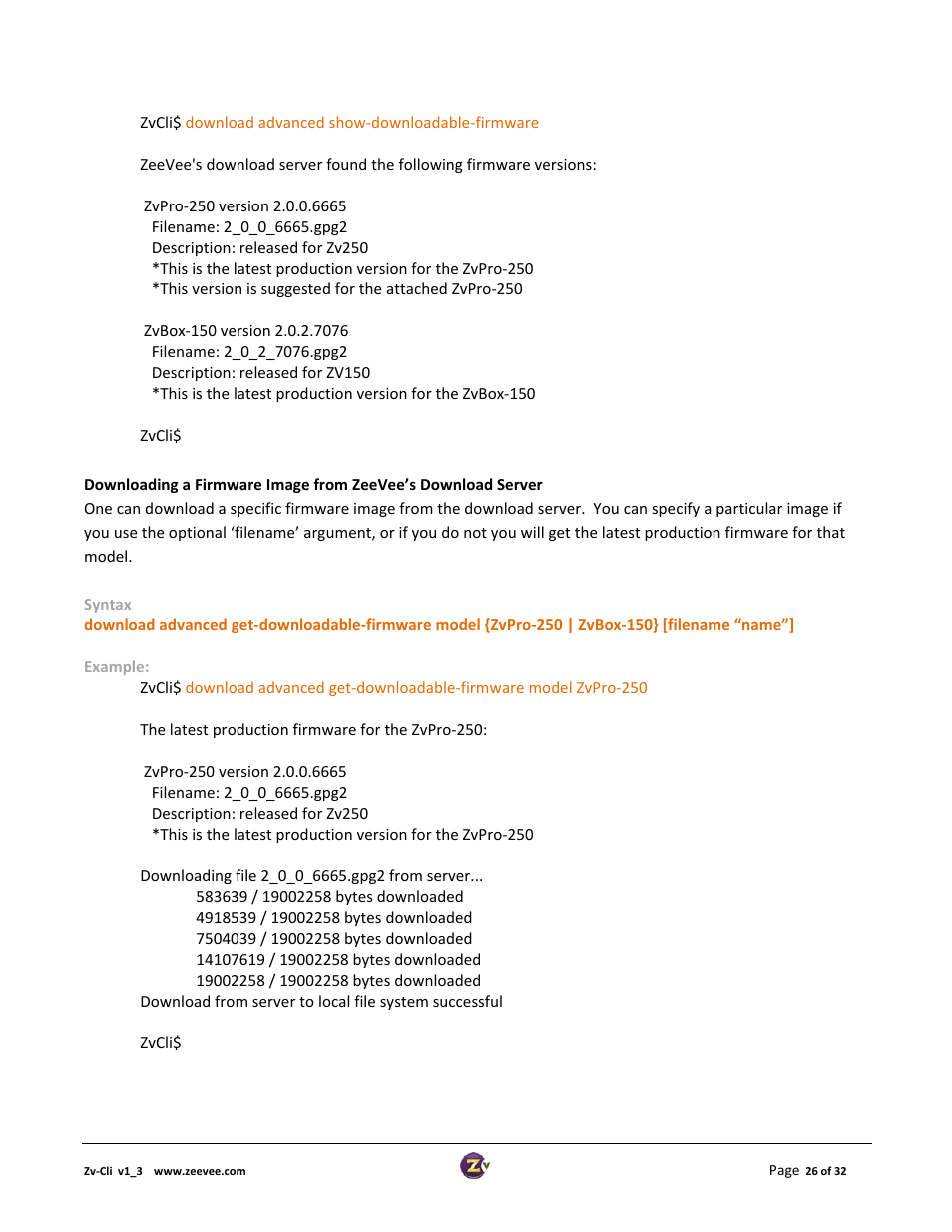 ZeeVee ZvCli User Manual User Manual | Page 26 / 32
