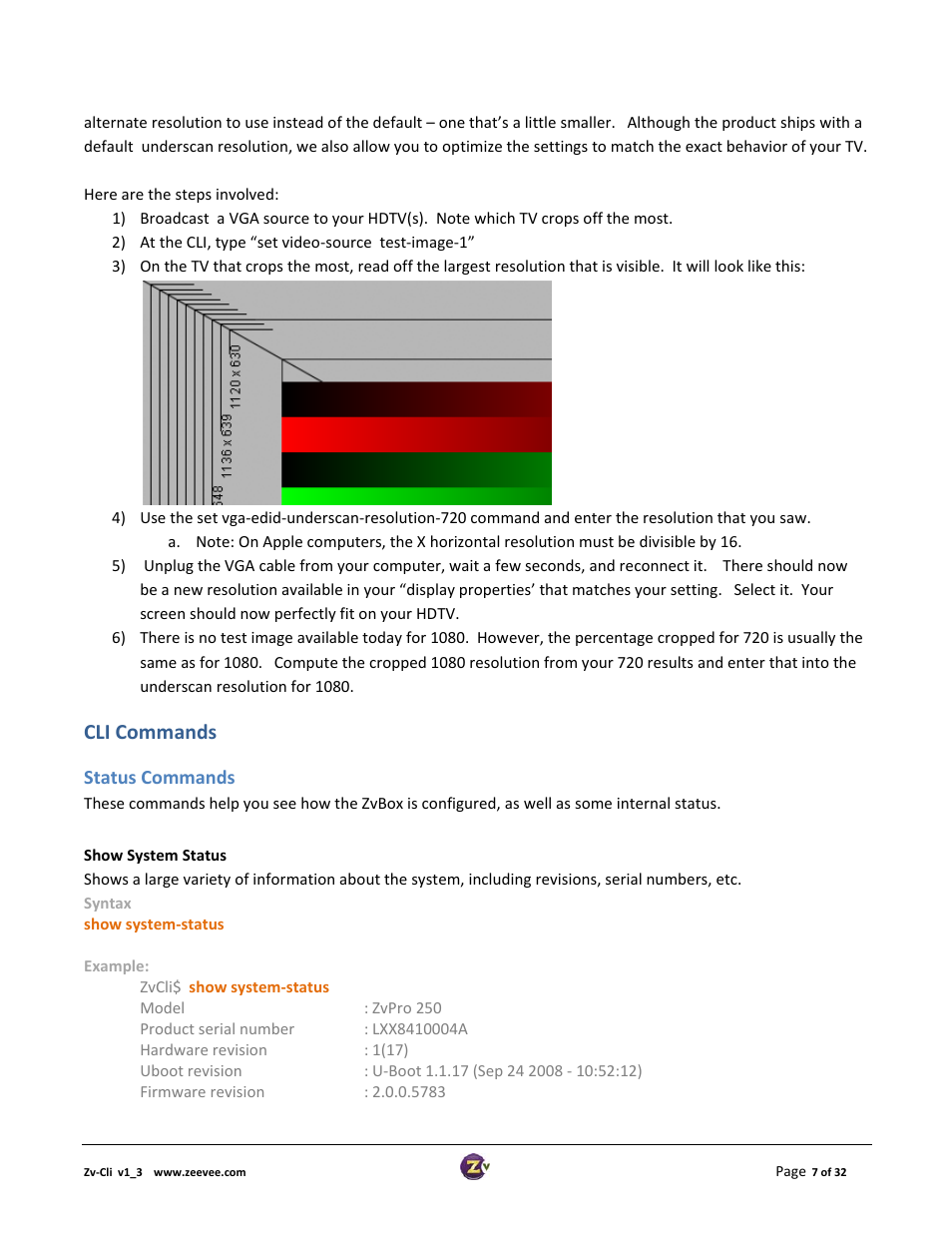 Cli commands | ZeeVee ZvCli User Manual User Manual | Page 7 / 32