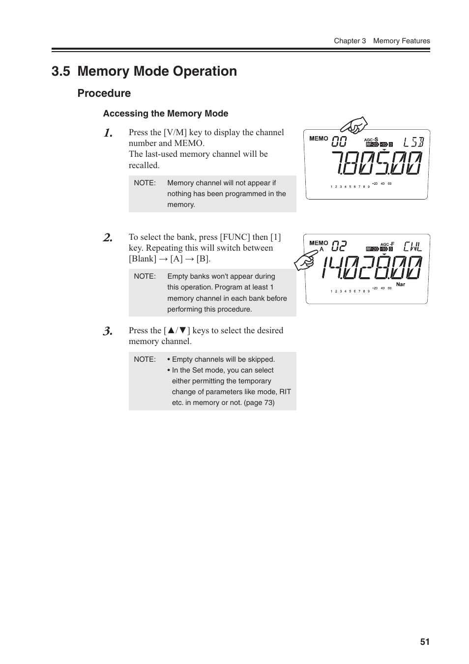 Procedure | Alinco DR-SR8 User Manual | Page 53 / 97