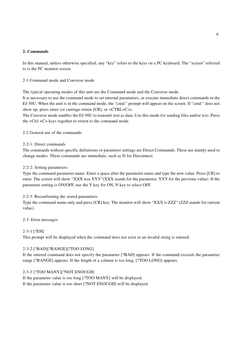 Alinco EJ-50U User Manual | Page 6 / 43