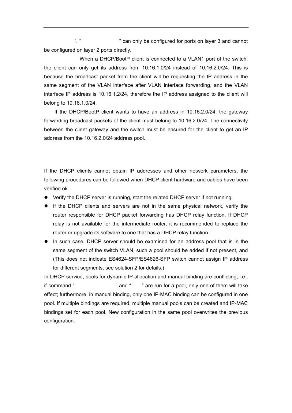 5 dhcp troubleshooting, 1 commands for monitor and debug, 1 show ip dhcp binding | Dhcp, Roubleshooting | Accton Technology ES4626 User Manual | Page 337 / 853